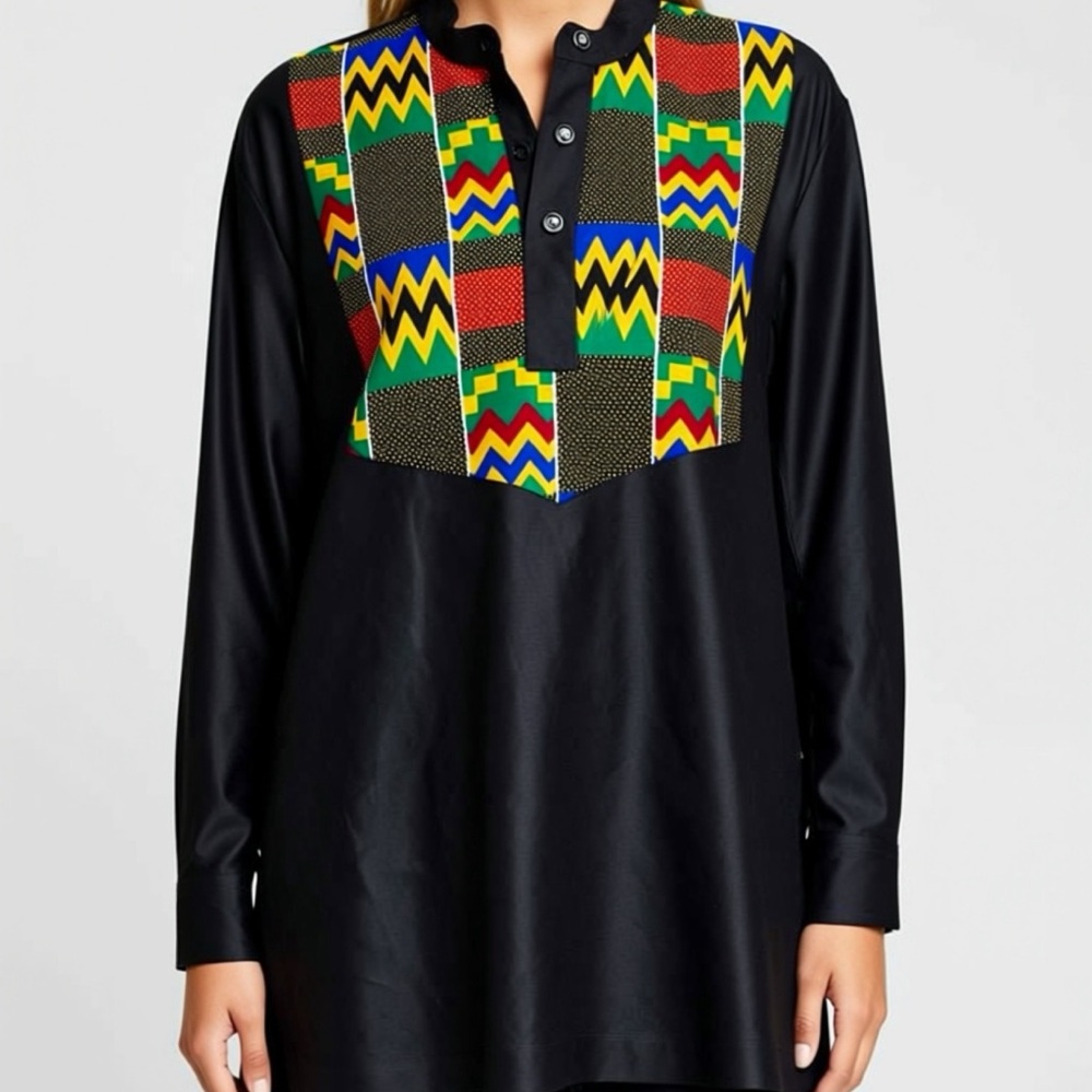 Black/Multicolor Men's Jacket